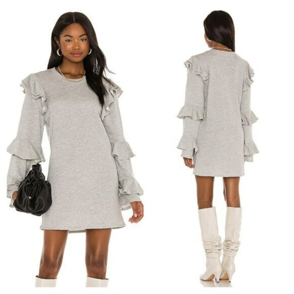 TULAROSA Ray Sweater Dress - Heather Grey